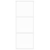 vidaXL Posuvné dveře bílé 76 x 205 cm tvrzené sklo a hliník