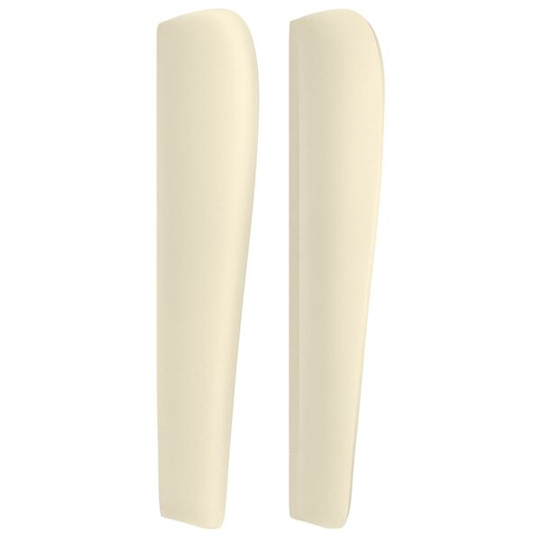 vidaXL Čelo postele typu u&scaron;&aacute;k kr&eacute;mov&eacute; 203 x 23 x 118/128 cm uměl&aacute; kůže