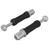 vidaXL Cam lock &scaron;roub 2 pcs Stř&iacute;brn&aacute; a čern&aacute; M6 x 40 mm Kov