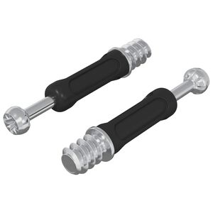 vidaXL Cam lock &scaron;roub 2 pcs Stř&iacute;brn&aacute; a čern&aacute; M6 x 40 mm Ocel a plast
