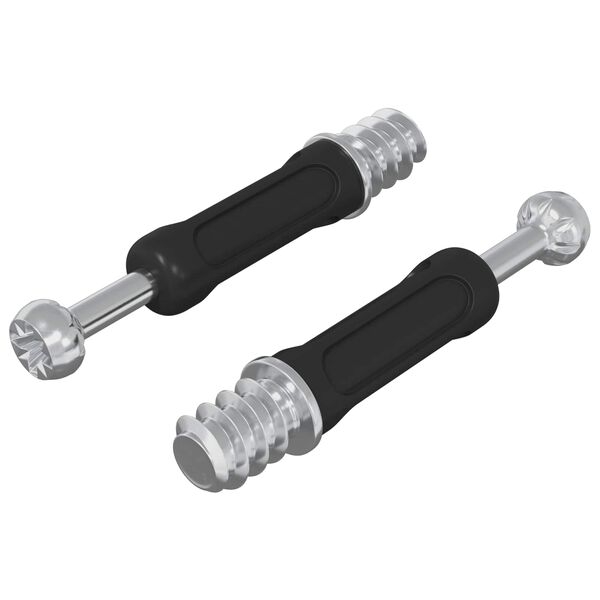 vidaXL Cam lock &scaron;roub 2 pcs Stř&iacute;brn&aacute; a čern&aacute; M6 x 40 mm Kov