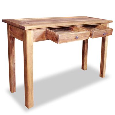vidaXL Odkládací stolek, masivní recyklované dřevo, 123x42x75 cm