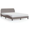 vidaXL R&aacute;m postele Dover taupe 140 x 200 cm textil