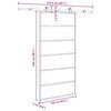 vidaXL Posuvn&eacute; dveře s kov&aacute;n&iacute;m 102x205 cm ESG sklo a hlin&iacute;k