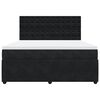 vidaXL Box spring postel s matrac&iacute; čern&aacute; 180x200 cm samet