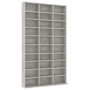 vidaXL CD skř&iacute;ňka betonově &scaron;ed&aacute; 102 x 23 x 177,5 cm kompozitn&iacute; dřevo