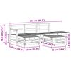vidaXL Zahradn&iacute; lounge set 6 pcs Voskově Hněd&aacute; Masivn&iacute; borovice