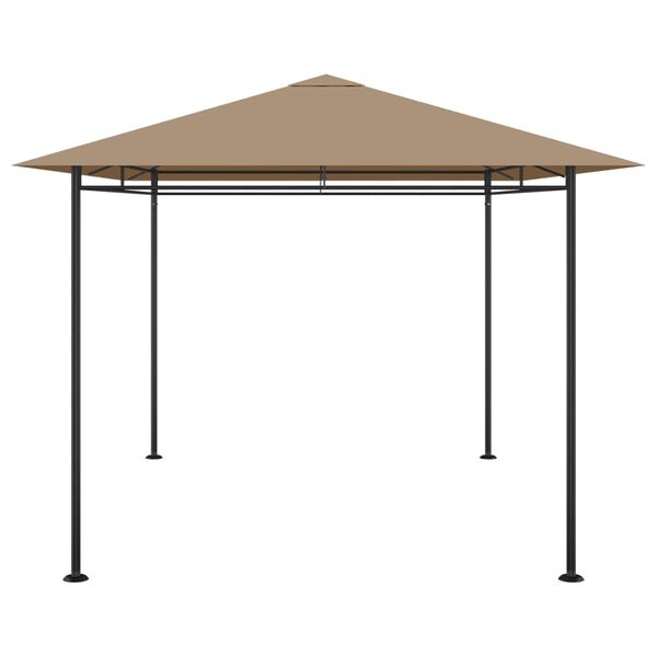 vidaXL Altán 384x281x270 cm taupe 180 g/m²