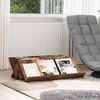 vidaXL Reg&aacute;l na časopisy s polic&iacute; Star&eacute; dřevo 90 x 53 x 28,5 cm