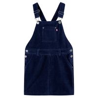Dětské manšestrové šaty s laclem námořnicky modré 92
