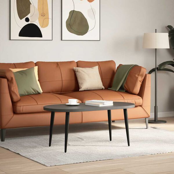 vidaXL Nohy konferenčn&iacute;ho stolku kuželov&eacute;ho tvaru 4 ks čern&eacute; 42-43 cm ocelov&eacute;