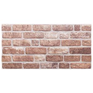 vidaXL 3D n&aacute;stěnn&eacute; panely 10 ks hněd&eacute; 100 x 50 cm EPS