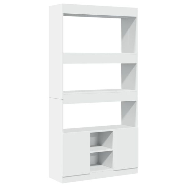 vidaXL Skříň highboard bílá 92 x 33 x 180 cm kompozitní dřevo