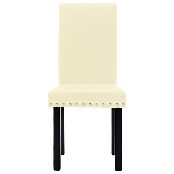 vidaXL J&iacute;deln&iacute; židle 4 ks kr&eacute;mov&eacute; PVC