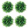vidaXL Uměl&eacute; buxus koule s LED světly 4 ks zelen&eacute; 15 cm