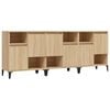 vidaXL Př&iacute;born&iacute;ky 3 ks dub sonoma 60 x 35 x 70 cm kompozitn&iacute; dřevo