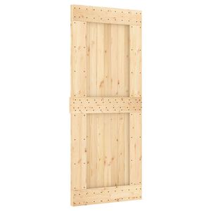 vidaXL Posuvn&eacute; dveře NARVIK Přirozen&aacute; a čern&aacute; 85 x 210 cm (152,5 cm)