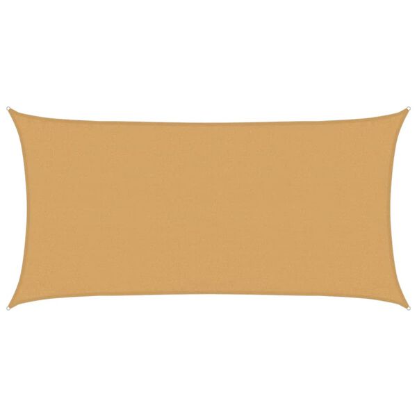 vidaXL Plachta proti slunci 160 g/m&sup2; obd&eacute;ln&iacute;k p&iacute;skov&aacute; 3 x 6 m HDPE