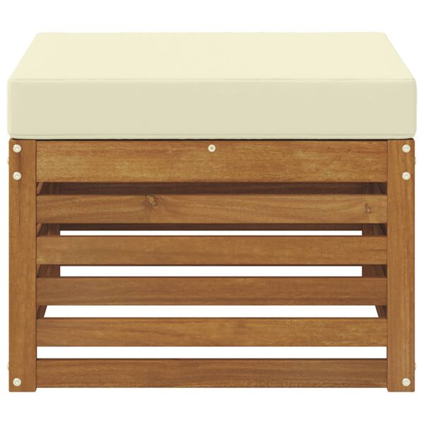 vidaXL Venkovn&iacute; podnožka Masivn&iacute; ak&aacute;tov&eacute; dřevo Př&iacute;rodn&iacute;