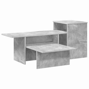vidaXL Konzolov&yacute; stolek Betonově &scaron;ed&aacute; 91,5 x 35 x 38,5 cm