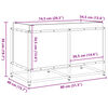 vidaXL Zahradn&iacute; truhl&iacute;k 80 x 40 x 50 cm impregnovan&eacute; borov&eacute; dřevo