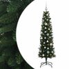 vidaXL &Scaron;t&iacute;hl&yacute; uměl&yacute; v&aacute;nočn&iacute; stromek s v&aacute;nočn&iacute;mi koulemi 120 cm 150 LED