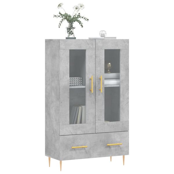 vidaXL Skříň highboard betonově šedá 69,5x31x115 cm kompozitní dřevo