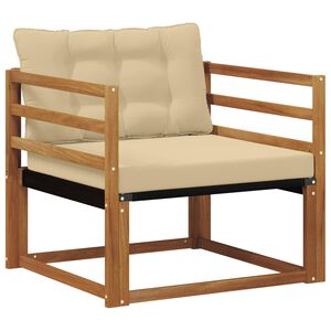 vidaXL Venkovn&iacute; pohovkov&aacute; souprava Masivn&iacute; ak&aacute;ciov&eacute; dřevo a Textilene