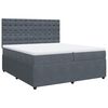 vidaXL Box spring postel s matrac&iacute; tmavě &scaron;ed&aacute; 200x200 cm samet