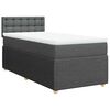 vidaXL Box spring postel s matrac&iacute; tmavě &scaron;ed&aacute; 90x190 cm textil