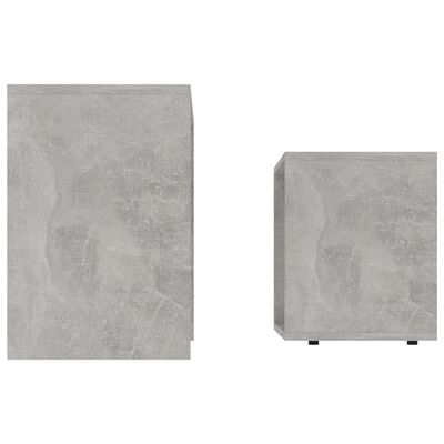 vidaXL Set konferenčních stolků betonově šedý 48x30x45 cm dřevotříska