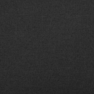vidaXL Skládací úložná lavice černá 76 x 38 x 38 cm umělý len