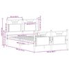vidaXL Rám postele bez matrace dub sonoma 137x190 cm kompozitní dřevo
