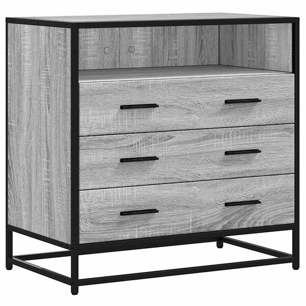 vidaXL Zásuvková skříňka šedá sonoma 70x41x70 cm kompozitní dřevo