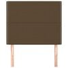 vidaXL Čelo postele tmavě hněd&eacute; 90x5x118/128 cm l&aacute;tkov&eacute;