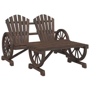 vidaXL 2dílná zahradní sedací souprava masivní jedlové dřevo