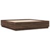 vidaXL R&aacute;m postele hněd&yacute; dub 200 x 200 cm kompozitn&iacute; dřevo