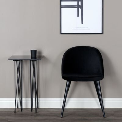 Venture Home Jídelní židle 2 ks Velvet samet černé