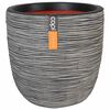 Capi Kulat&yacute; květin&aacute;č Nature Rib 43 x 41 cm antracitov&yacute; PKOFZ933