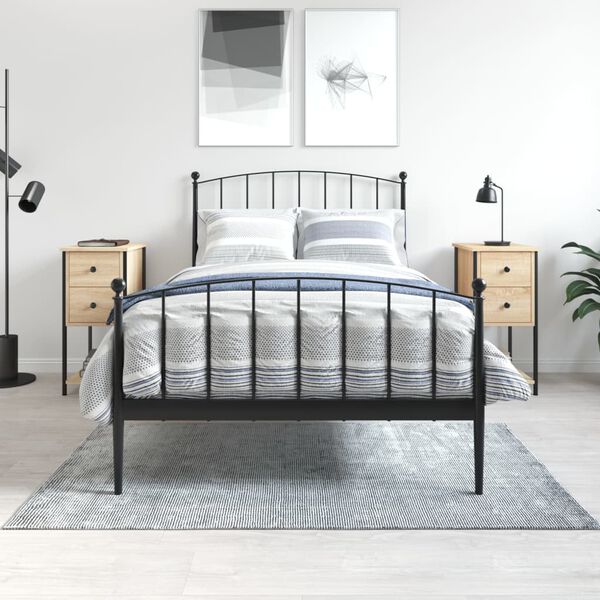 vidaXL Nočn&iacute; stolky 2 ks dub sonoma 32 x 42 x 70 cm kompozitn&iacute; dřevo