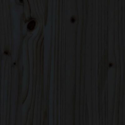 vidaXL Čelo postele černé 80,5 x 4 x 100 cm masivní borovice