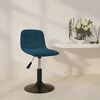 vidaXL Otočn&aacute; j&iacute;deln&iacute; židle modr&aacute; samet