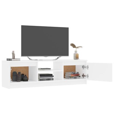 vidaXL TV stolek bílý 120 x 30 x 35,5 cm dřevotříska