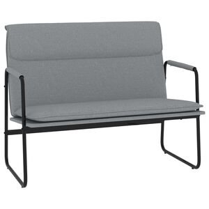 vidaXL Lavice světle &scaron;ed&aacute; 110 x 64 x 80 cm textil