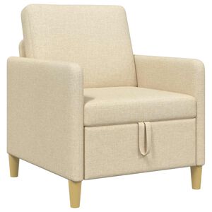 vidaXL Sofa s &uacute;ložn&yacute;m prostorem Kr&eacute;mov&aacute; 72 x 78 x 87 cm Polyester