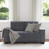 vidaXL Loveseat Sofa Tmavě &scaron;ed&aacute; 120 cm samet