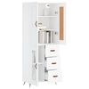 vidaXL Skříň highboard bílá 69,5 x 34 x 180 cm kompozitní dřevo