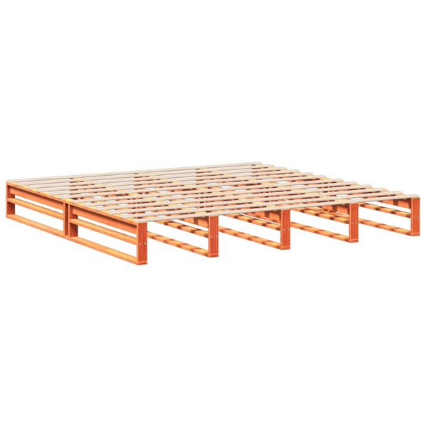 vidaXL Postel bez matrace voskově hněd&aacute; 200 x 200 cm masivn&iacute; borovice