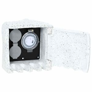 vidaXL Zahradn&iacute; z&aacute;suvka uvnitř uměl&eacute;ho kamene s časovačem