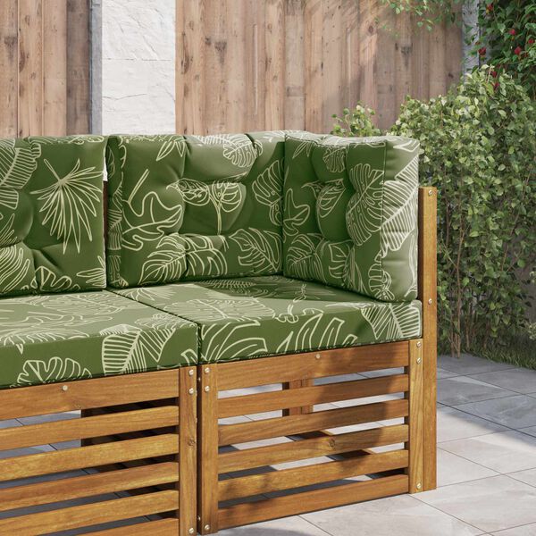 vidaXL Venkovn&iacute; pol&scaron;t&aacute;ř na pohovku 3 pcs Listov&yacute; design Polyester